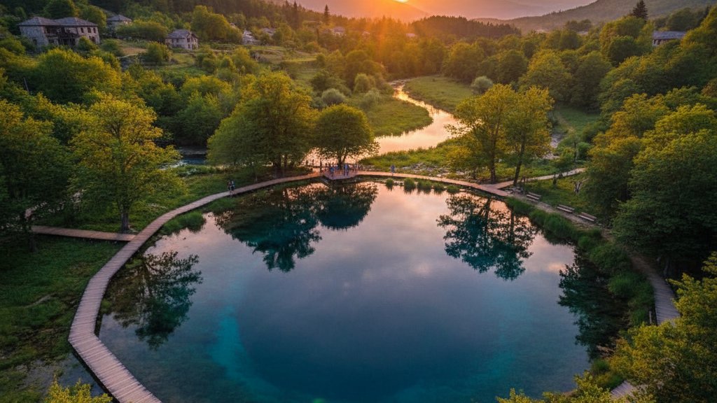 The Blue Eye spring near Saranda Albania
