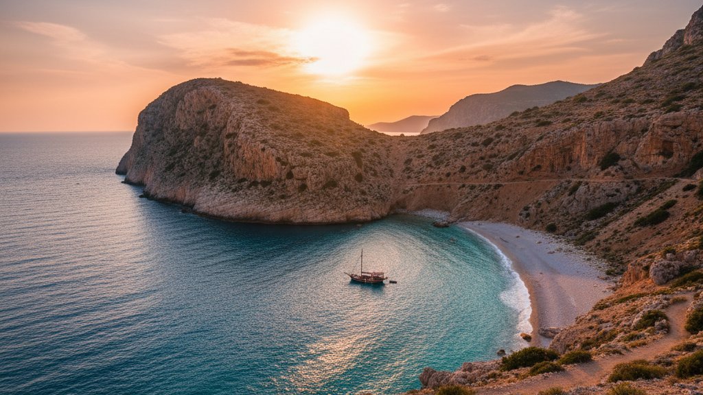 Access routes to remote Grama Bay