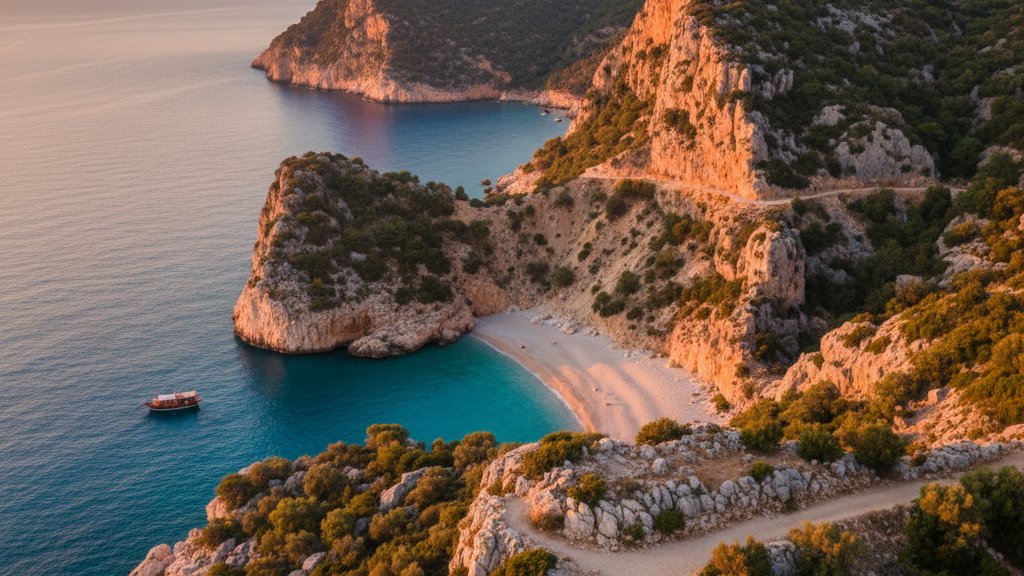 SH8 coastal road Llogara Pass hairpin curves Albania Ionian highway