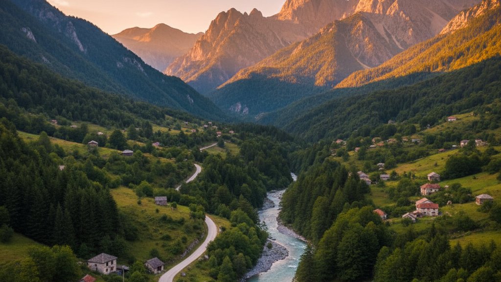 Valbona Valley attractions in northern Albania