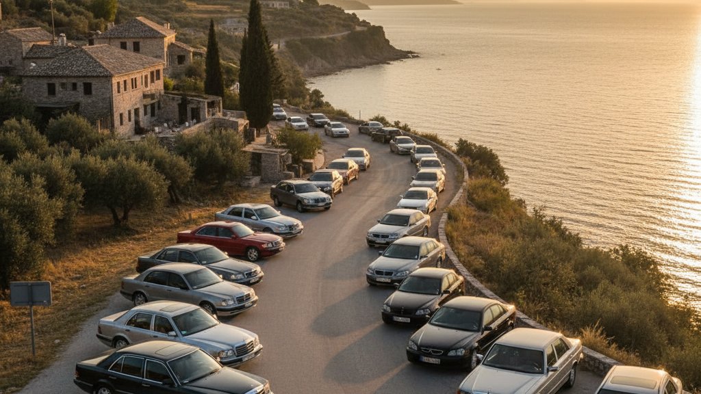 Car culture and Mercedes prevalence in Albania