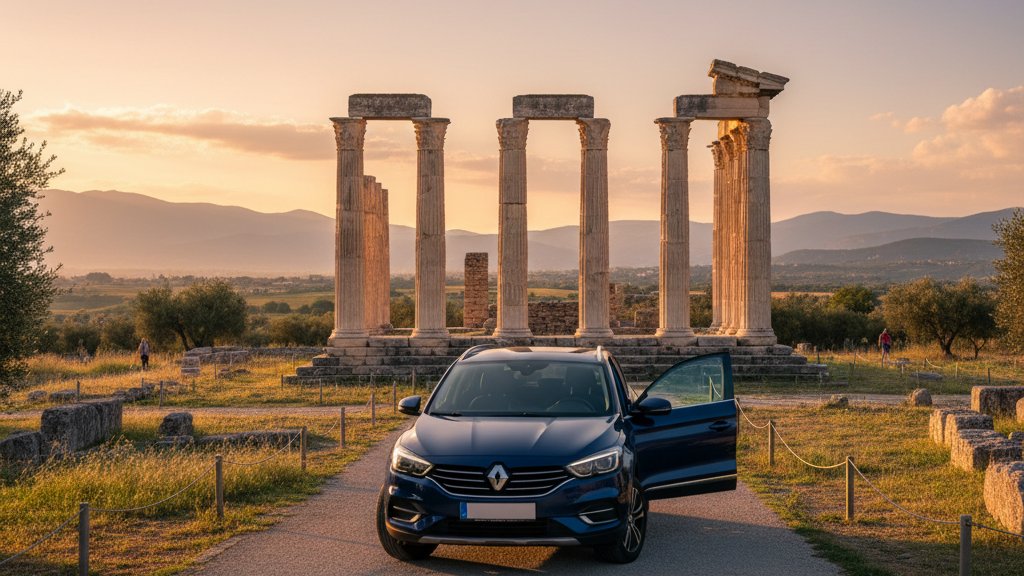 Location de voiture a Fier pres du site archeologique d Apollonia en Albanie